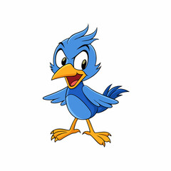 blue bird cartoon