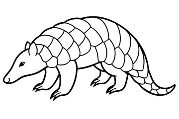 Modern Pangolin Illustration
