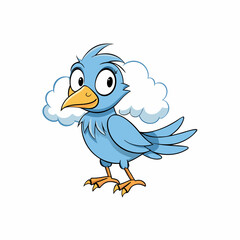 blue bird cartoon
