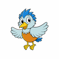 blue bird with a bird