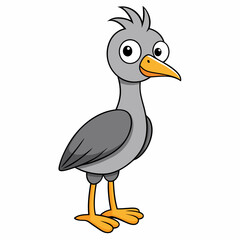 Fototapeta premium vector illustration of a cartoon duck