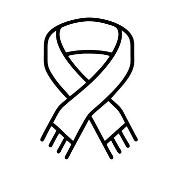 black scarf icon clip art preview