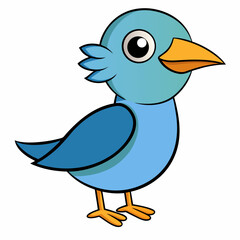 blue bird cartoon
