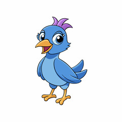 blue bird cartoon
