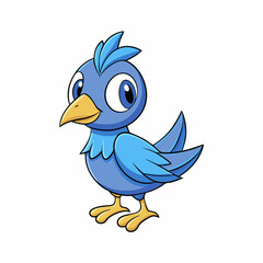 blue bird cartoon