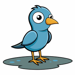 blue bird on a branch