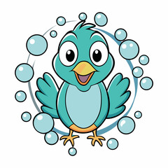 blue bird on a branch