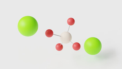 calcium silicate molecule 3d, molecular structure, ball and stick model, structural chemical formula e552