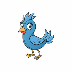 blue bird singing