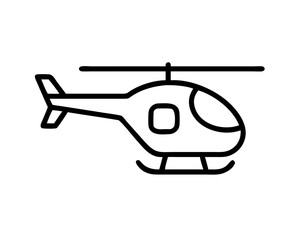 Helicopter Line Art Vector & SVG | Minimalist Aviation Vector for Pilot Crafts, Military Decor & Travel Design
