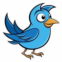 blue bird singing