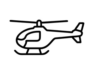 Helicopter Line Art Vector & SVG | Minimalist Aviation Vector for Pilot Crafts, Military Decor & Travel Design