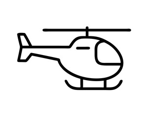 Helicopter Line Art Vector & SVG | Minimalist Aviation Vector for Pilot Crafts, Military Decor & Travel Design