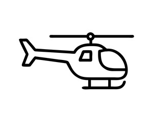 Obraz premium Helicopter Line Art Vector & SVG | Minimalist Aviation Vector for Pilot Crafts, Military Decor & Travel Design