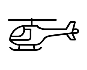 Helicopter Line Art Vector & SVG | Minimalist Aviation Vector for Pilot Crafts, Military Decor & Travel Design