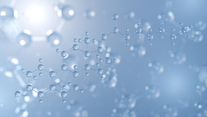trenbolone enanthate molecular structure 3d, anabolic steroid structural chemical formula view from a microscope