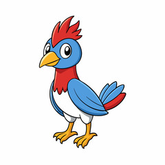 funny parrot cartoon