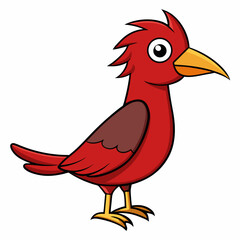 rooster cartoon waving
