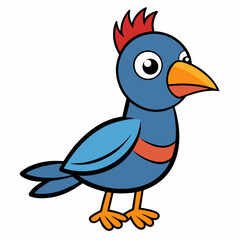 funny cartoon bird