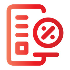 tax gradient icon