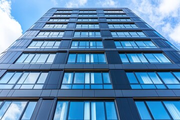 Modern high-rise building facade