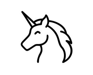 Unicorn Line Art Vector & SVG | Magical Fantasy Vector for Kids Crafts, Nursery Decor & Whimsical Design