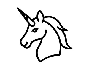 Unicorn Line Art Vector & SVG | Magical Fantasy Vector for Kids Crafts, Nursery Decor & Whimsical Design