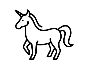 Unicorn Line Art Vector & SVG | Magical Fantasy Vector for Kids Crafts, Nursery Decor & Whimsical Design