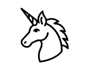 Unicorn Line Art Vector & SVG | Magical Fantasy Vector for Kids Crafts, Nursery Decor & Whimsical Design