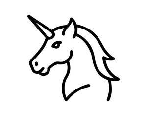 Unicorn Line Art Vector & SVG | Magical Fantasy Vector for Kids Crafts, Nursery Decor & Whimsical Design