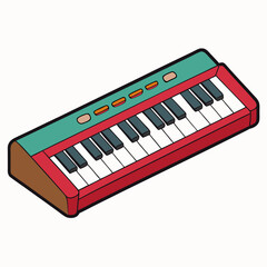 Fototapeta premium piano keys isolated on white