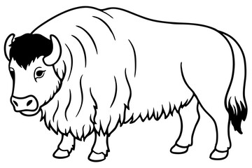 Musk Ox Outline Design