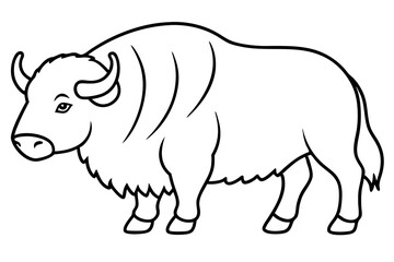 Musk Ox Outline Design