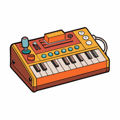 Fototapeta premium accordion isolated on white