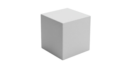 Isolated White Cube