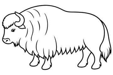 Musk Ox Outline Design