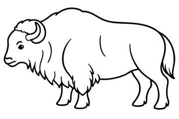Musk Ox Outline Design