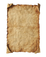Antique textured paper with weathered and torn edges