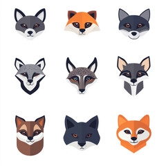 Fototapeta premium set of funny cats