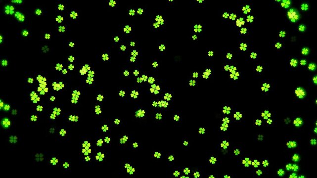 Four-leaf clover loop background material