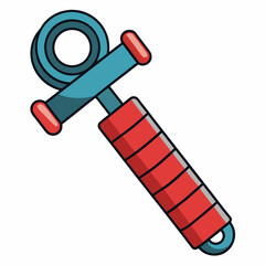 3d render of a red and white wrench