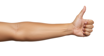 Isolated Thumbs Up Hand