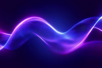 Generative AI illustration of colorful abstract background with pink and blue multicolored wavy surfaces