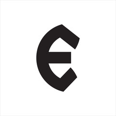 PrintInitial letter E logo or  logo vector design template. Creative abstract letter E logo design (1)