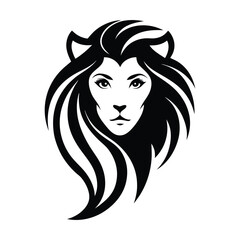  Lioness Logo, Powerful Female Lion Design, Wild Strength, Elegant Symbol