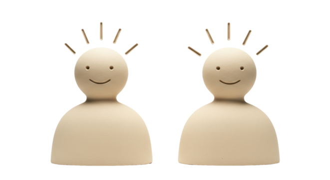 Isolated Head Figures