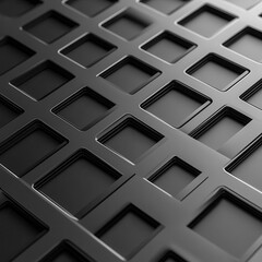 Monochrome cross pattern, modern design backdrop, 3D illustration