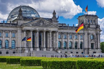Naklejka premium The Reichtstag Parliament building in Berlin, Germany