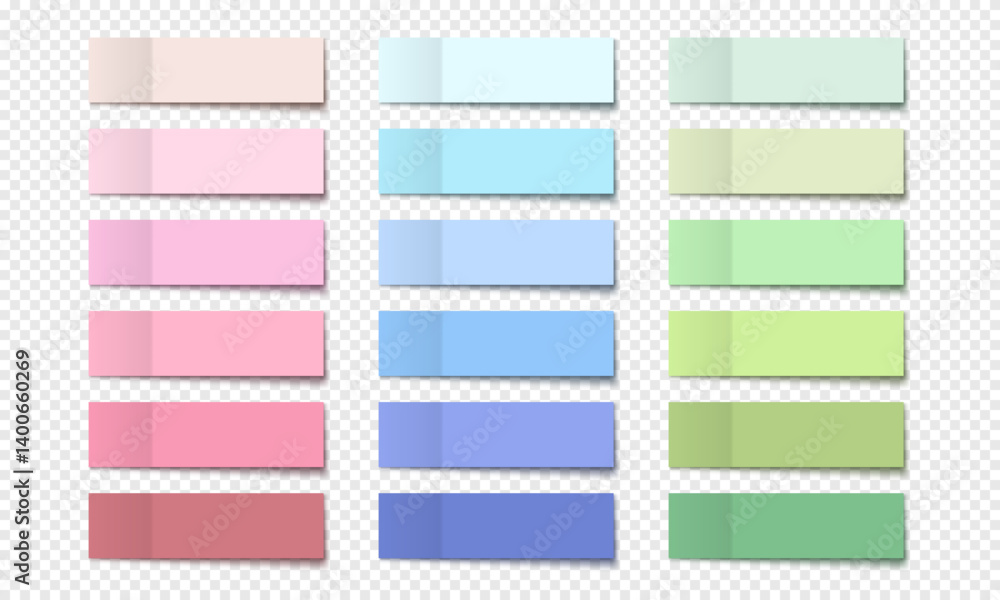Poster vector collection colorful realistic sticky notes. post note stickers template. sticky paper tapes w