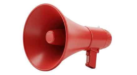 Isolated Red Megaphone